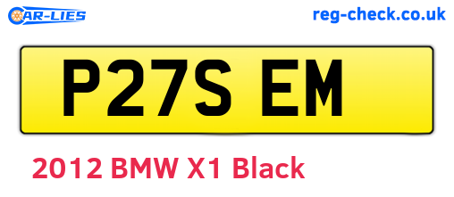 P27SEM are the vehicle registration plates.