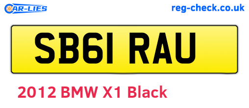 SB61RAU are the vehicle registration plates.