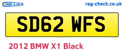 SD62WFS are the vehicle registration plates.