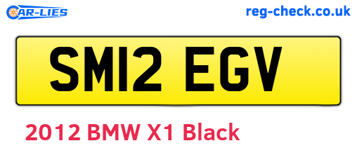 SM12EGV are the vehicle registration plates.