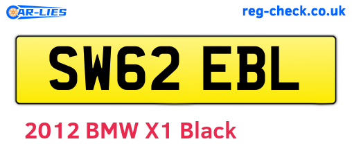 SW62EBL are the vehicle registration plates.