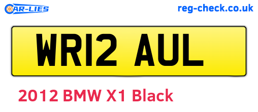 WR12AUL are the vehicle registration plates.