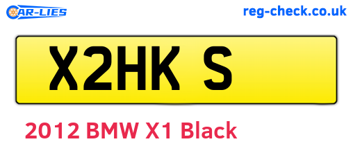 X2HKS are the vehicle registration plates.