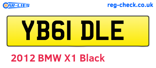 YB61DLE are the vehicle registration plates.