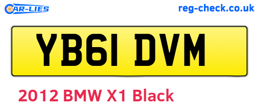 YB61DVM are the vehicle registration plates.