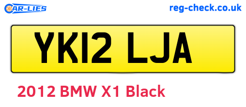YK12LJA are the vehicle registration plates.