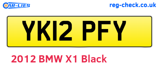 YK12PFY are the vehicle registration plates.