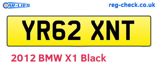 YR62XNT are the vehicle registration plates.