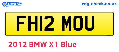 FH12MOU are the vehicle registration plates.