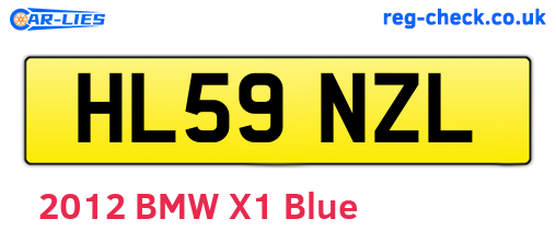 HL59NZL are the vehicle registration plates.