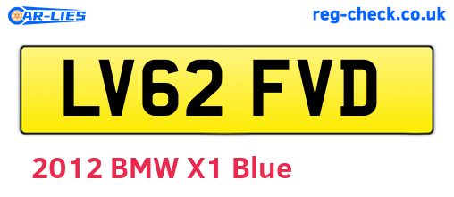 LV62FVD are the vehicle registration plates.