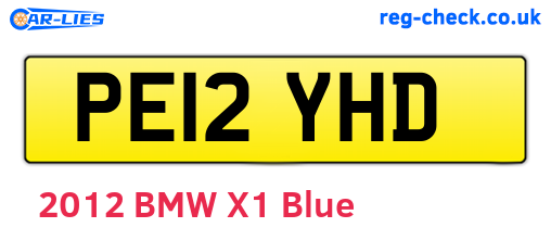 PE12YHD are the vehicle registration plates.