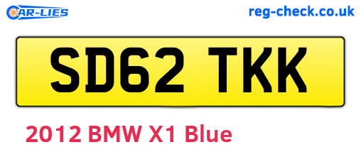 SD62TKK are the vehicle registration plates.