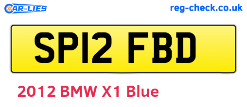 SP12FBD are the vehicle registration plates.