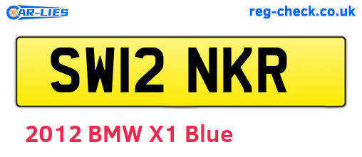 SW12NKR are the vehicle registration plates.