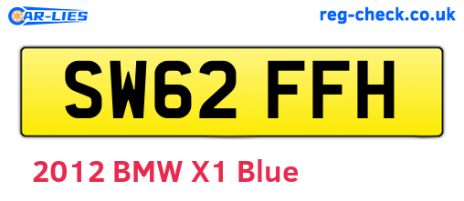 SW62FFH are the vehicle registration plates.