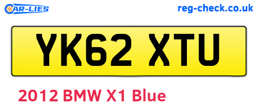 YK62XTU are the vehicle registration plates.