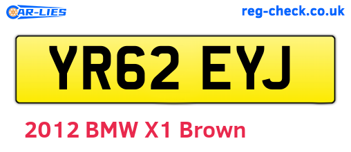 YR62EYJ are the vehicle registration plates.