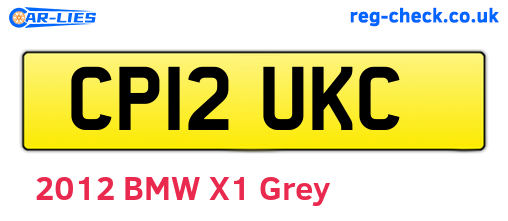 CP12UKC are the vehicle registration plates.