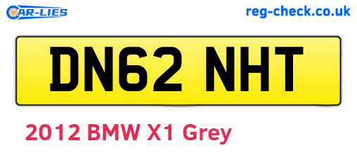 DN62NHT are the vehicle registration plates.