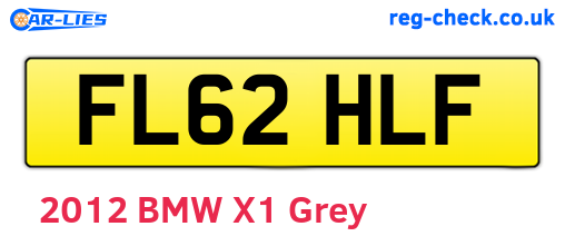 FL62HLF are the vehicle registration plates.