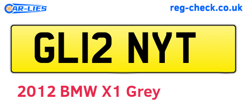 GL12NYT are the vehicle registration plates.
