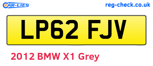 LP62FJV are the vehicle registration plates.
