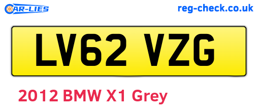 LV62VZG are the vehicle registration plates.