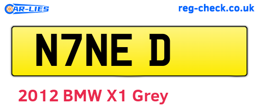 N7NED are the vehicle registration plates.