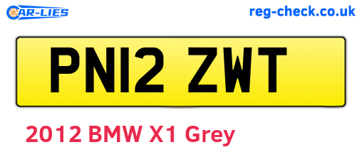 PN12ZWT are the vehicle registration plates.