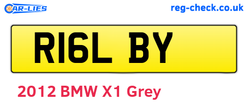 R16LBY are the vehicle registration plates.