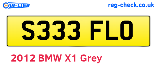 S333FLO are the vehicle registration plates.