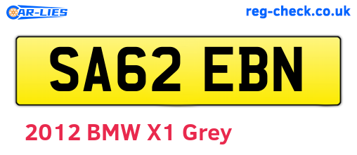 SA62EBN are the vehicle registration plates.