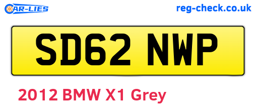 SD62NWP are the vehicle registration plates.