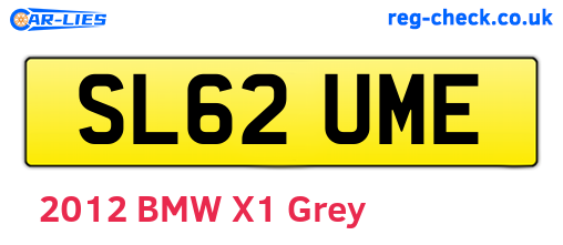 SL62UME are the vehicle registration plates.