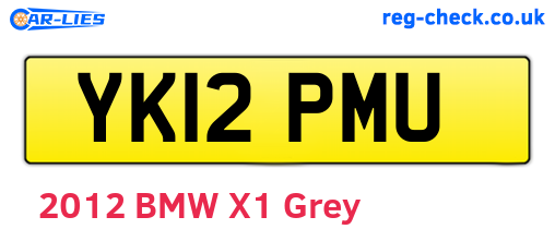 YK12PMU are the vehicle registration plates.