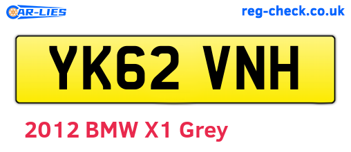 YK62VNH are the vehicle registration plates.