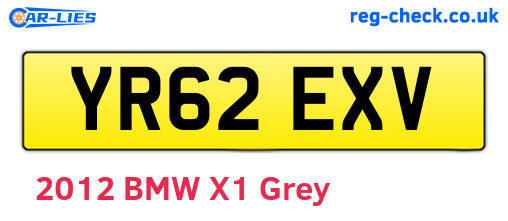 YR62EXV are the vehicle registration plates.