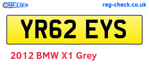 YR62EYS are the vehicle registration plates.