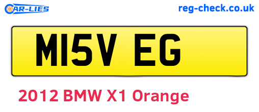M15VEG are the vehicle registration plates.