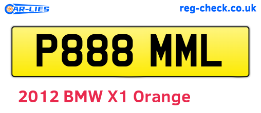 P888MML are the vehicle registration plates.