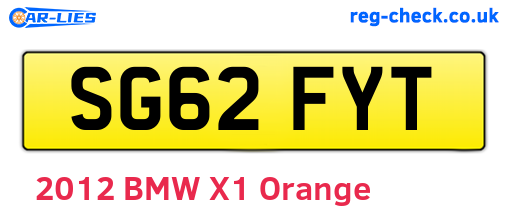SG62FYT are the vehicle registration plates.