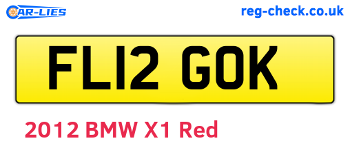 FL12GOK are the vehicle registration plates.