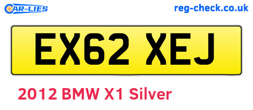 EX62XEJ are the vehicle registration plates.