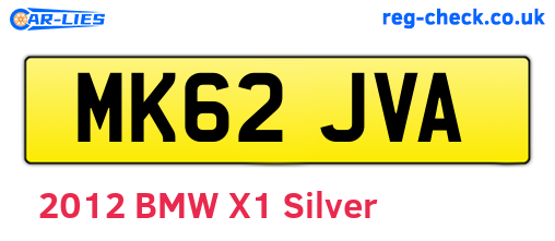 MK62JVA are the vehicle registration plates.