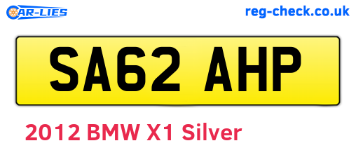 SA62AHP are the vehicle registration plates.