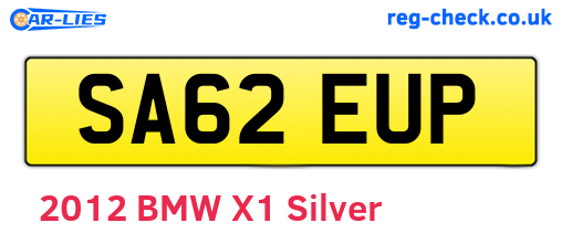 SA62EUP are the vehicle registration plates.