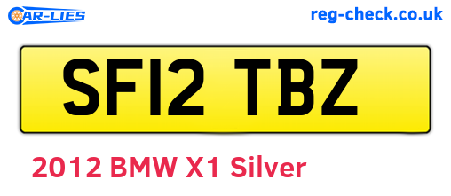 SF12TBZ are the vehicle registration plates.