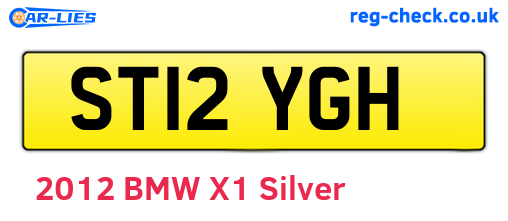 ST12YGH are the vehicle registration plates.