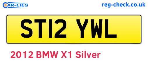 ST12YWL are the vehicle registration plates.